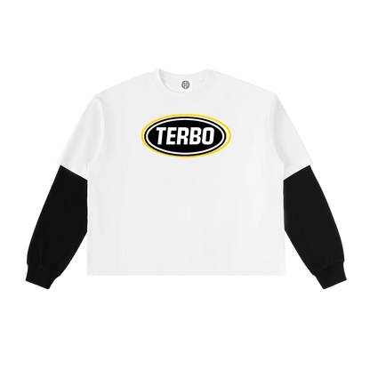 CROPPED DOUBLE LAYERED LONG SLEEVE