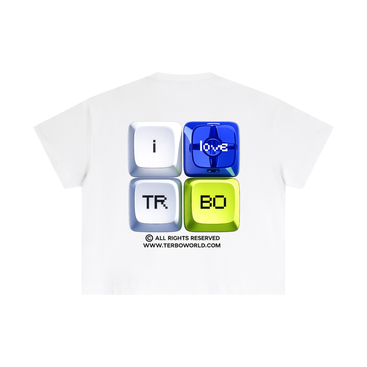 BOXY I LOVE TRBO KEYBOARD TEE